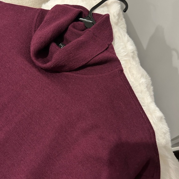 Talbots 100% Merino Wool Purple Turtleneck Sweater - Picture 5 of 5